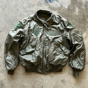 Vintage Military CWU-45/P USAF Flight Bomber Jacket Size Large